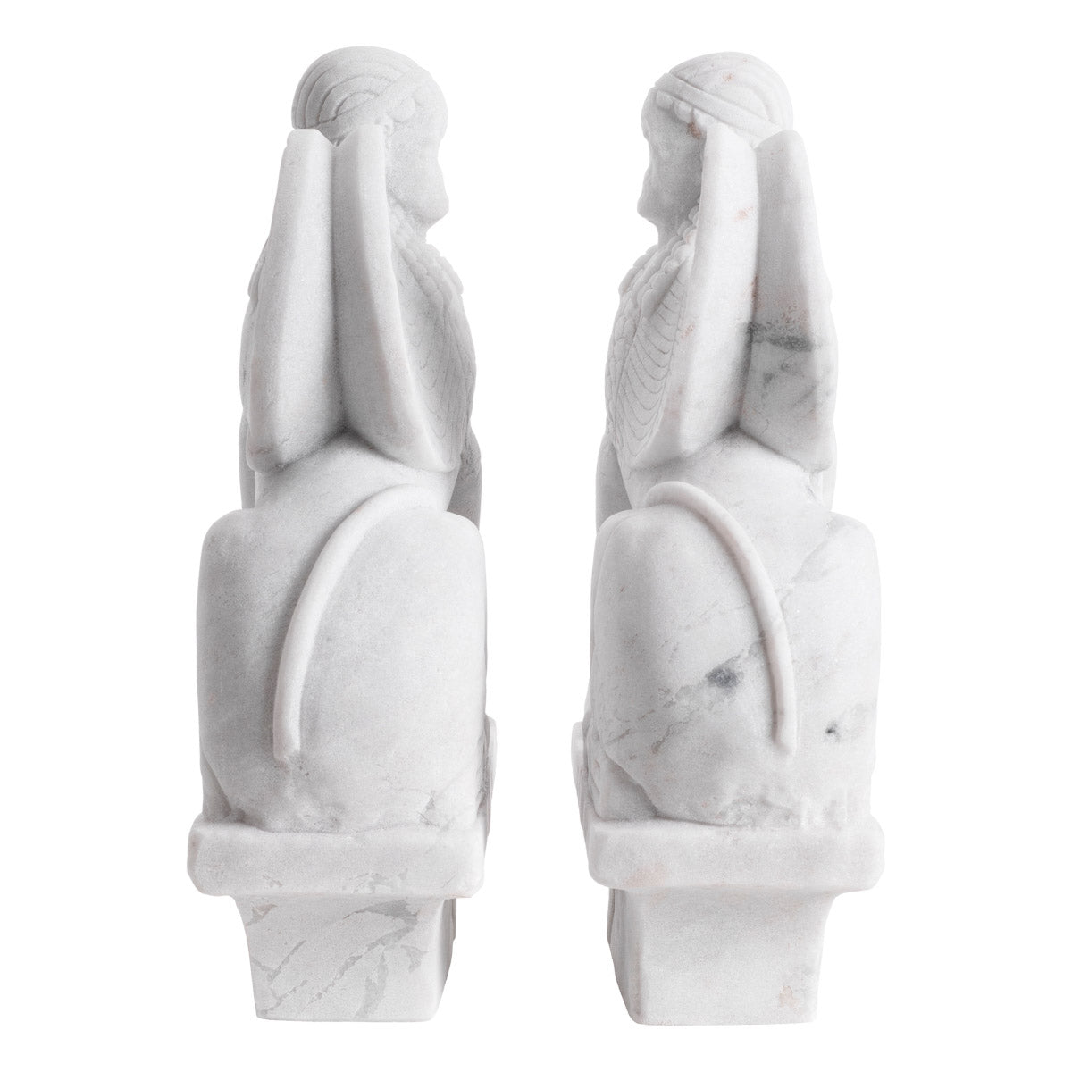 Eichholtz Object Sphinx set of 2 sixth century B.C. This set is a testament to the early Archaic period's fusion of