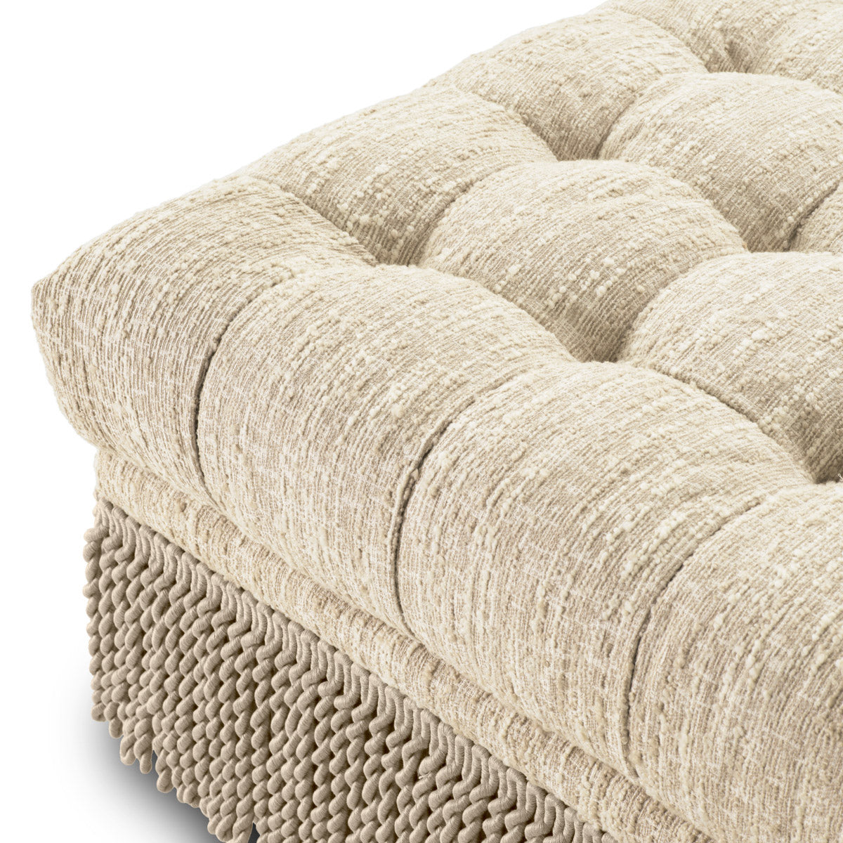 Eichholtz Ottoman Dorantes Crafted by Eichholtz this ottoman pairs refined design with elevated materials for a statement in