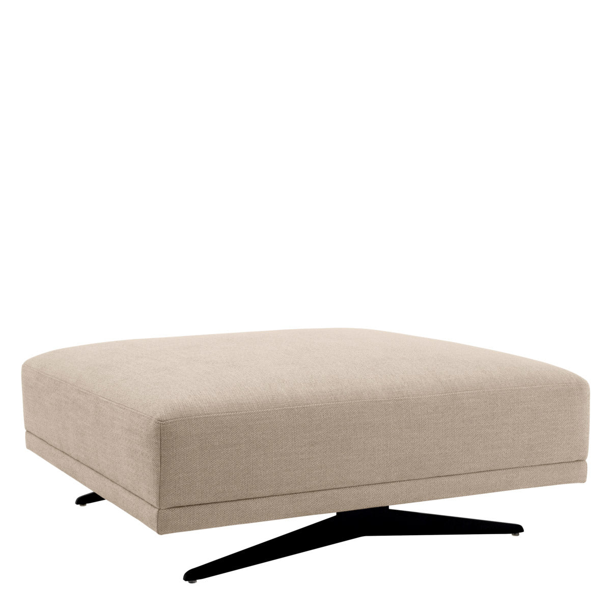 Eichholtz Ottoman Endless space in your home. Its cushioned top has a warm avalon sand upholstery and offers
