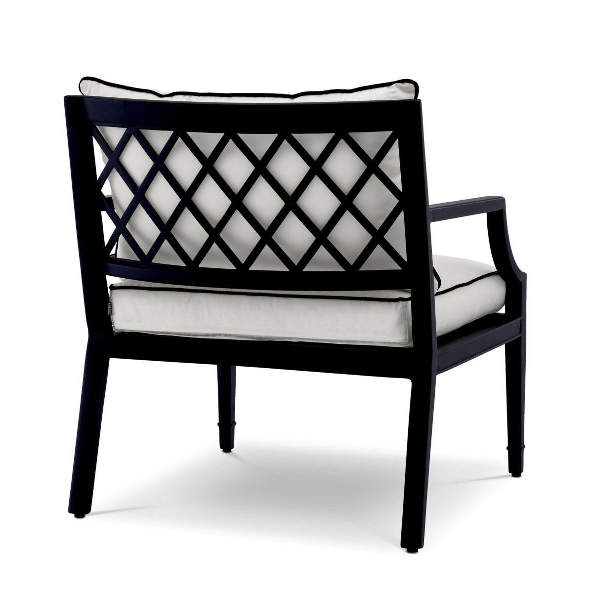 Eichholtz Outdoor Chair Bella Vista conservatory or outdoor living space. With its sophisticated look, matte black finish frame and plush