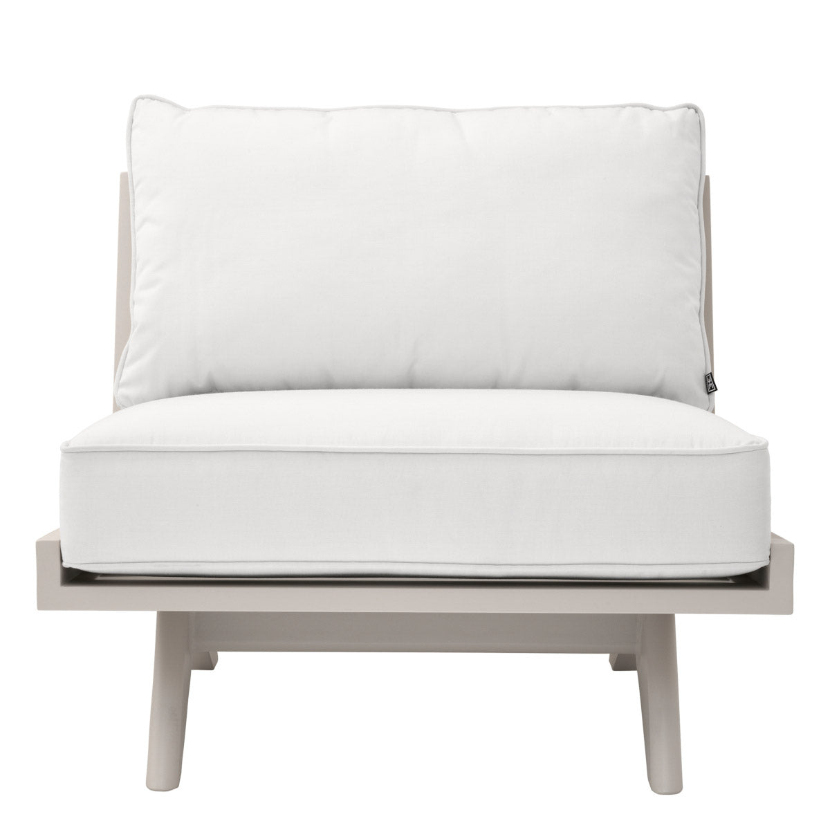 Eichholtz Outdoor Chair Lomax finish and is supplied with Sunbrella canvas cushions. Outdoor Chair Lomax Crafted by Eichholtz this