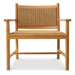 Eichholtz Outdoor Chair Pivetti forests, it radiates a captivating natural teak finish, while the polyethylene seat and back offer