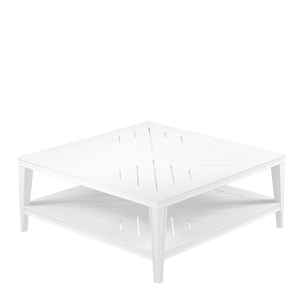 Eichholtz Outdoor Coffee Table Bell Rive square to your conservatory, veranda, patio or garden. With its sophisticated look and white fin...
