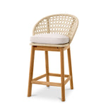 Eichholtz Outdoor Counter Stool Trinity Elevate your outdoor ambiance with the Eichholtz Outdoor Counter Stool Trinity. This cream weave...