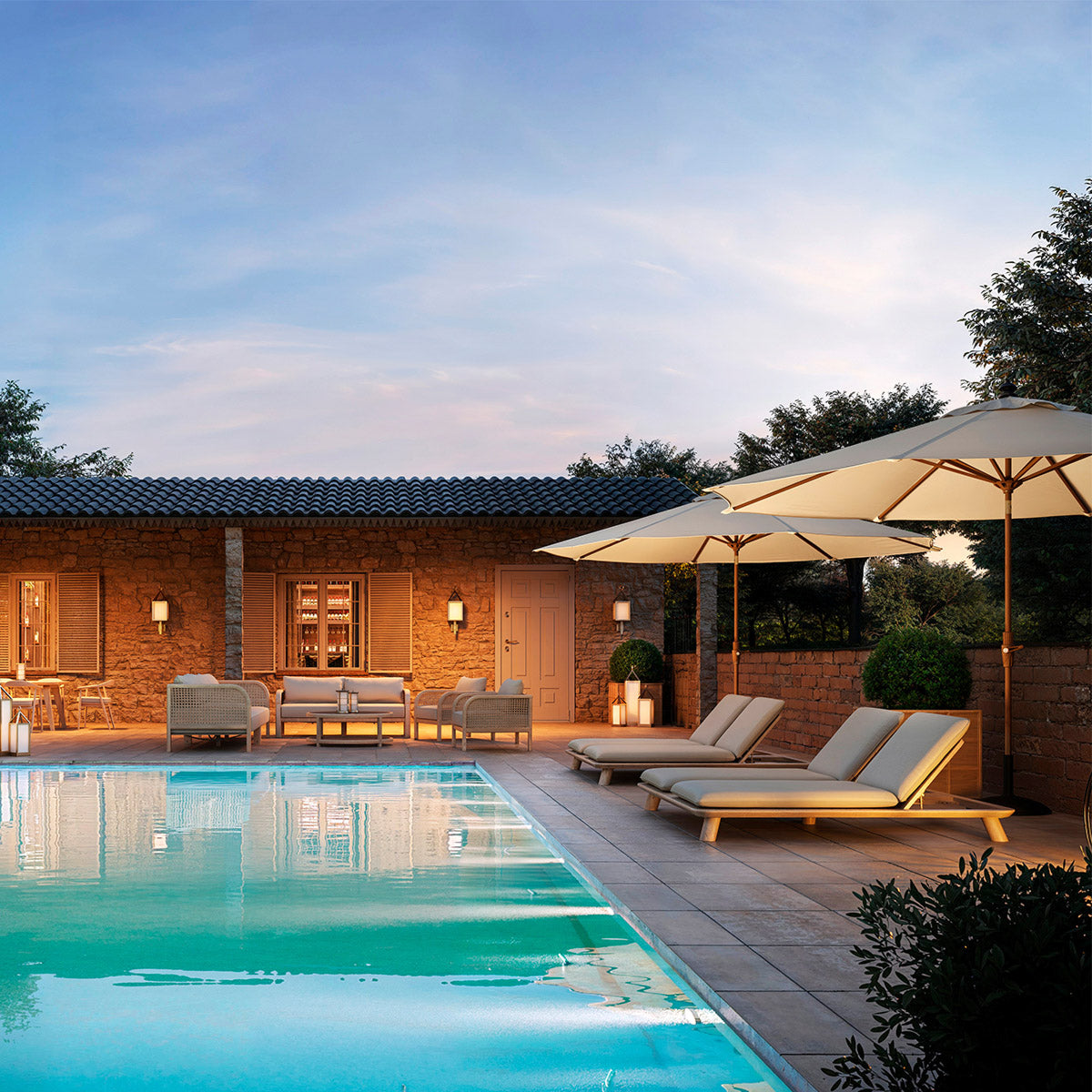 Eichholtz Outdoor Daybed Weston Double by Eichholtz this outdoor bed pairs refined design with elevated materials for a statement in