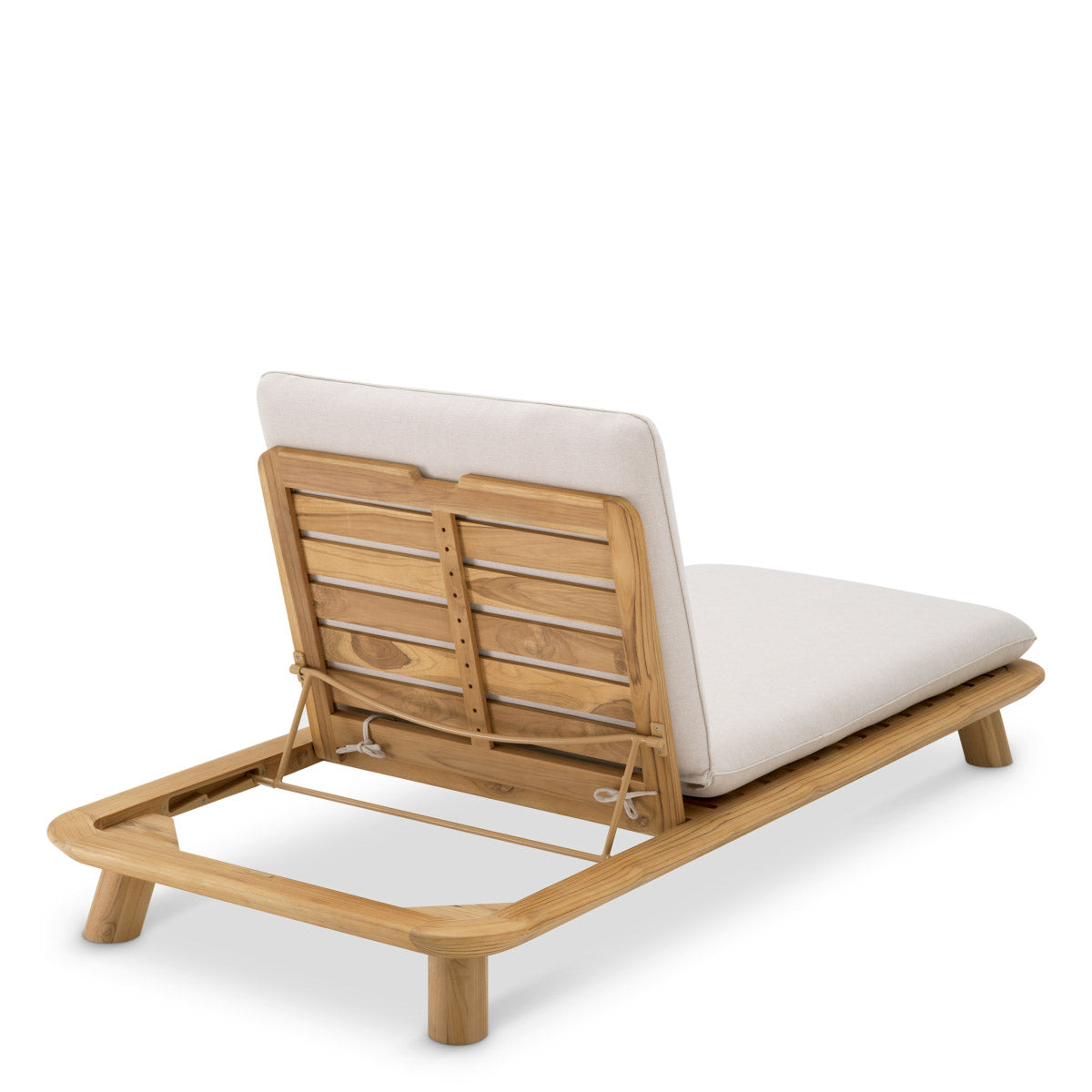 Eichholtz Outdoor Daybed Weston Single with the Weston Single Daybed. Crafted from natural teak and adorned in elegant viola sand