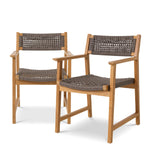 Eichholtz Outdoor Dining Chair Cancun set of 2 The Cancun Outdoor Dining Chair comes as a set of two chairs that seamlessly blend