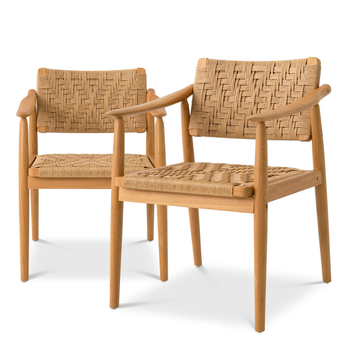 Eichholtz Outdoor Dining Chair Coral Bay set of 2 Presenting the Coral Bay Outdoor Dining Chair, a set of two chairs that effortlessly co...
