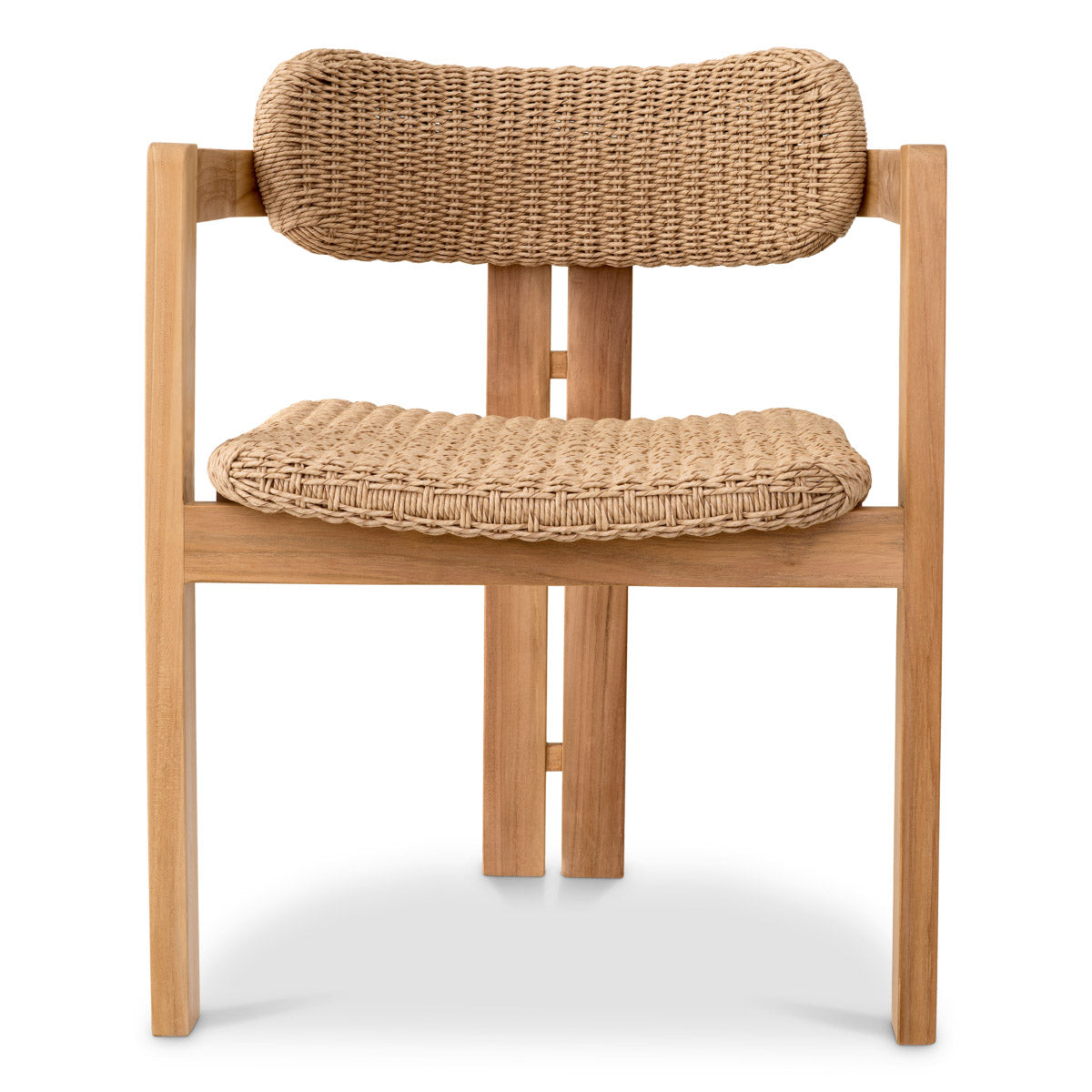 Eichholtz Outdoor Dining Chair Donato also features a polyethylene seat and back to provide exceptional durability, weather resistance, s...