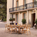 Eichholtz Outdoor Dining Chair Hera its stylish curved arm rests, sturdy design and boasting a rich honey brown Grade A