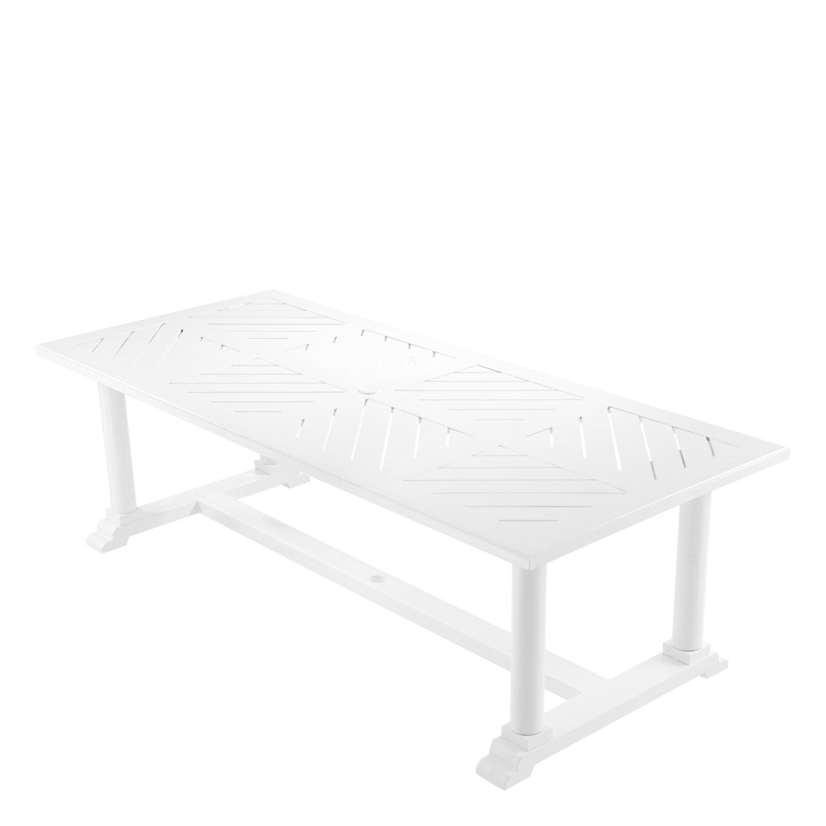 Eichholtz Outdoor Dining Table Bell Rive conservatory, veranda, patio or garden. With its sophisticated look and white finish frame, this...