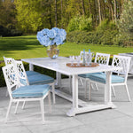 Eichholtz Outdoor Dining Table Bell Rive refined design with elevated materials for a statement in any luxury interior. Dimensions W 94.5"