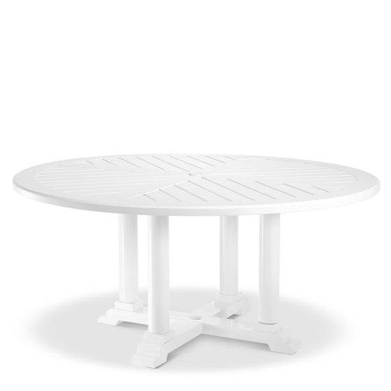 Eichholtz Outdoor Dining Table Bell Rive L Made from heavy duty materials, the round Bell Rive Dining Table˜ 63 in is