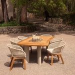 Eichholtz Outdoor Dining Table Osario Crafted from Grade A teak wood sourced responsibly from sustainably managed forests, the natural teak