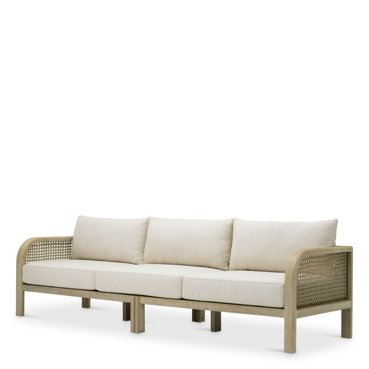 Eichholtz Outdoor Sofa Julian L Discover unrivaled luxury with the Outdoor Sofa Julian L. Crafted from aged teak, it boasts