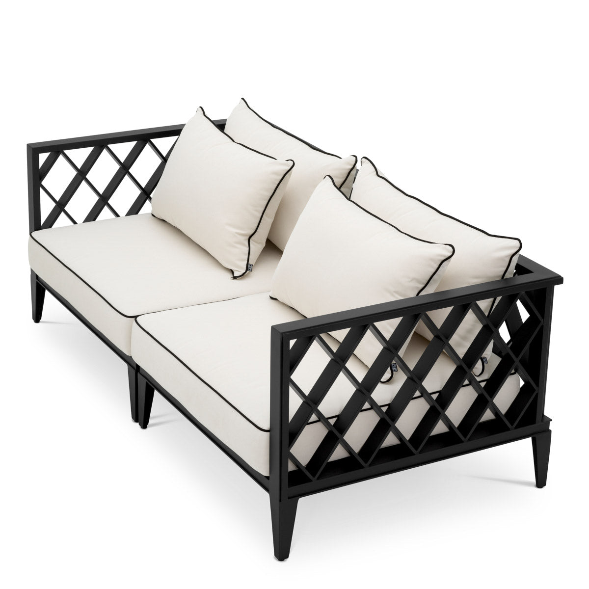 Eichholtz Outdoor Sofa Ocean Club S for a statement in any luxury interior. Dimensions W 73.0" D 36.5" H 27.0" Expertly