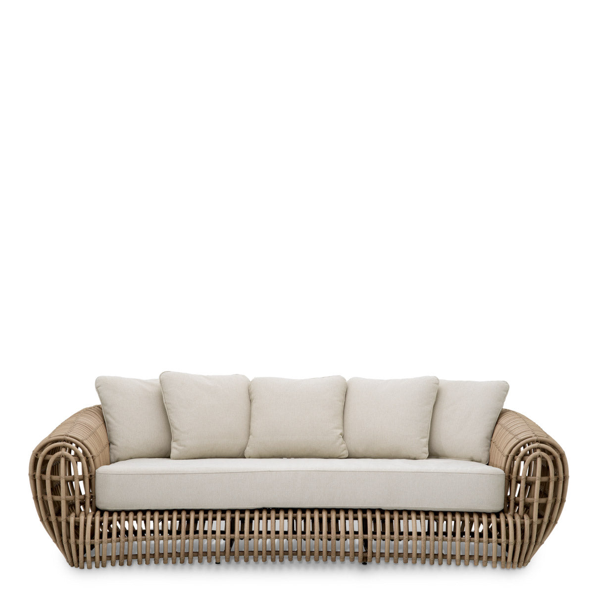 Eichholtz Outdoor Sofa Siderno provide a plush finish. Sit back and relax with friends and family to enjoy the