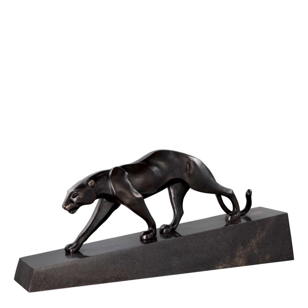 Eichholtz Pantherae Invite a striking visual presence into your design scheme with the bronze patina Pantherae Statue.