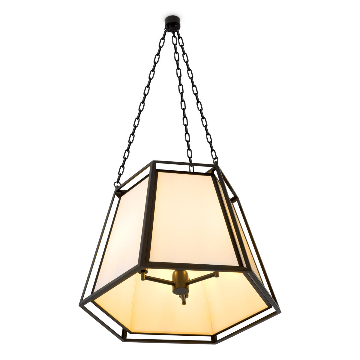 Eichholtz Pendant Moreno elegant off-white cotton-look shade. This refined luminary illuminates your space with an alluring glow, making