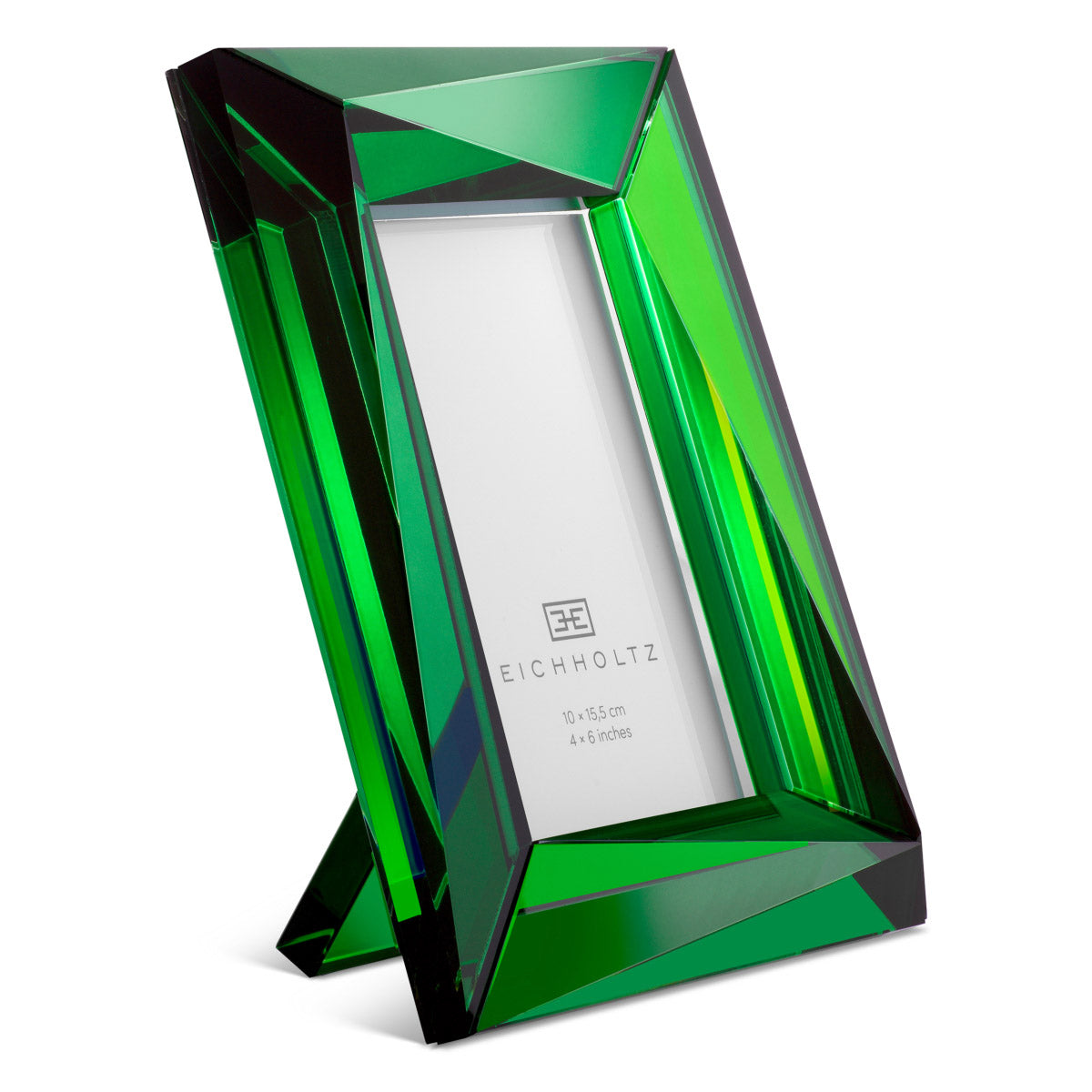 Eichholtz Picture Frame Obliquity S set of 2 frames, crafted from lustrous green crystal glass, creates a vibrant display of sophisticati...