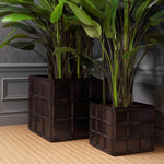 Eichholtz Planter Grid L finish and square shape, this planter radiates timeless allure, perfectly suited for both indoor and