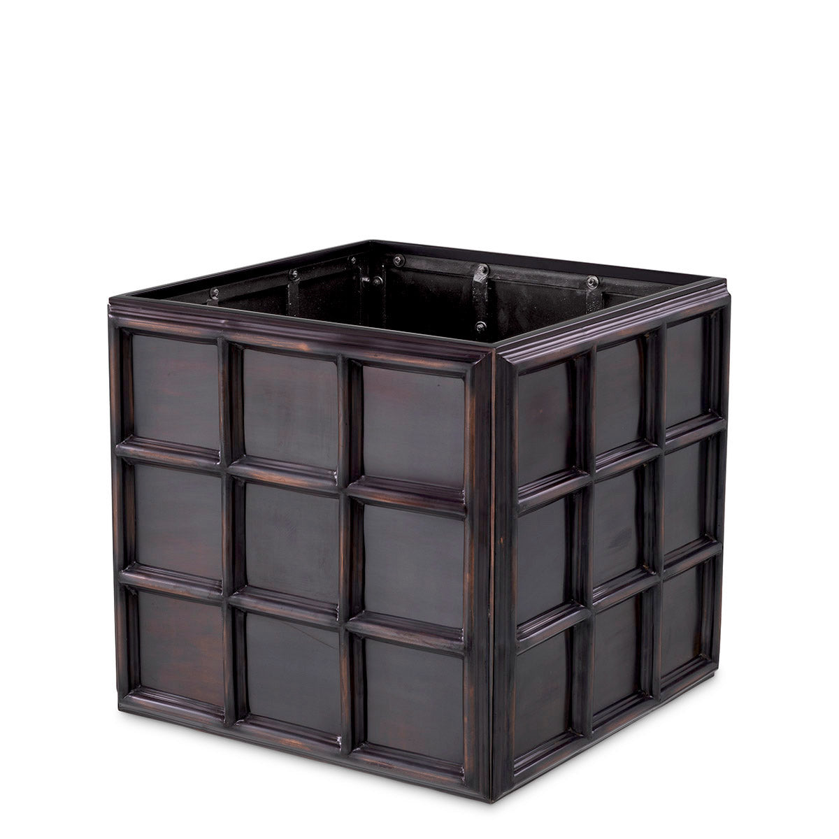Eichholtz Planter Grid S Introducing the versatile Planter Grid, where vintage elegance meets functional design. With its antique bronze
