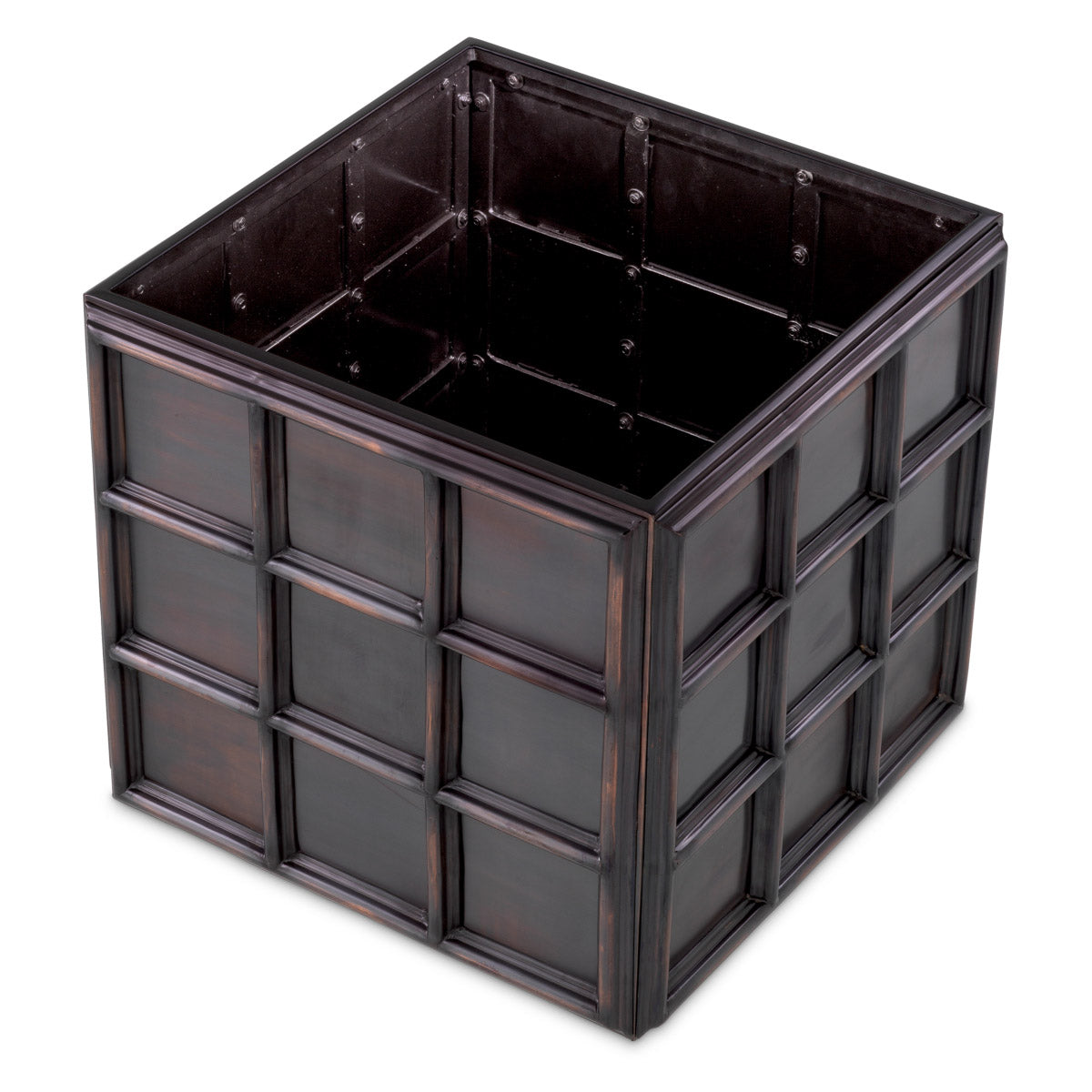 Eichholtz Planter Grid S outdoor spaces. The intricate grid pattern adds an artistic touch, elevating your plant display to