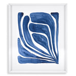 Eichholtz Print Blue stylized leaf set of 2 seamlessly fit into both modern and traditional interiors. These crisp blue works take inspir...