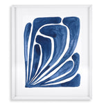 Eichholtz Print Blue stylized leaf set of 2 the cut-out art of Henri Matisse. Print Blue stylized leaf set of 2 Crafted by