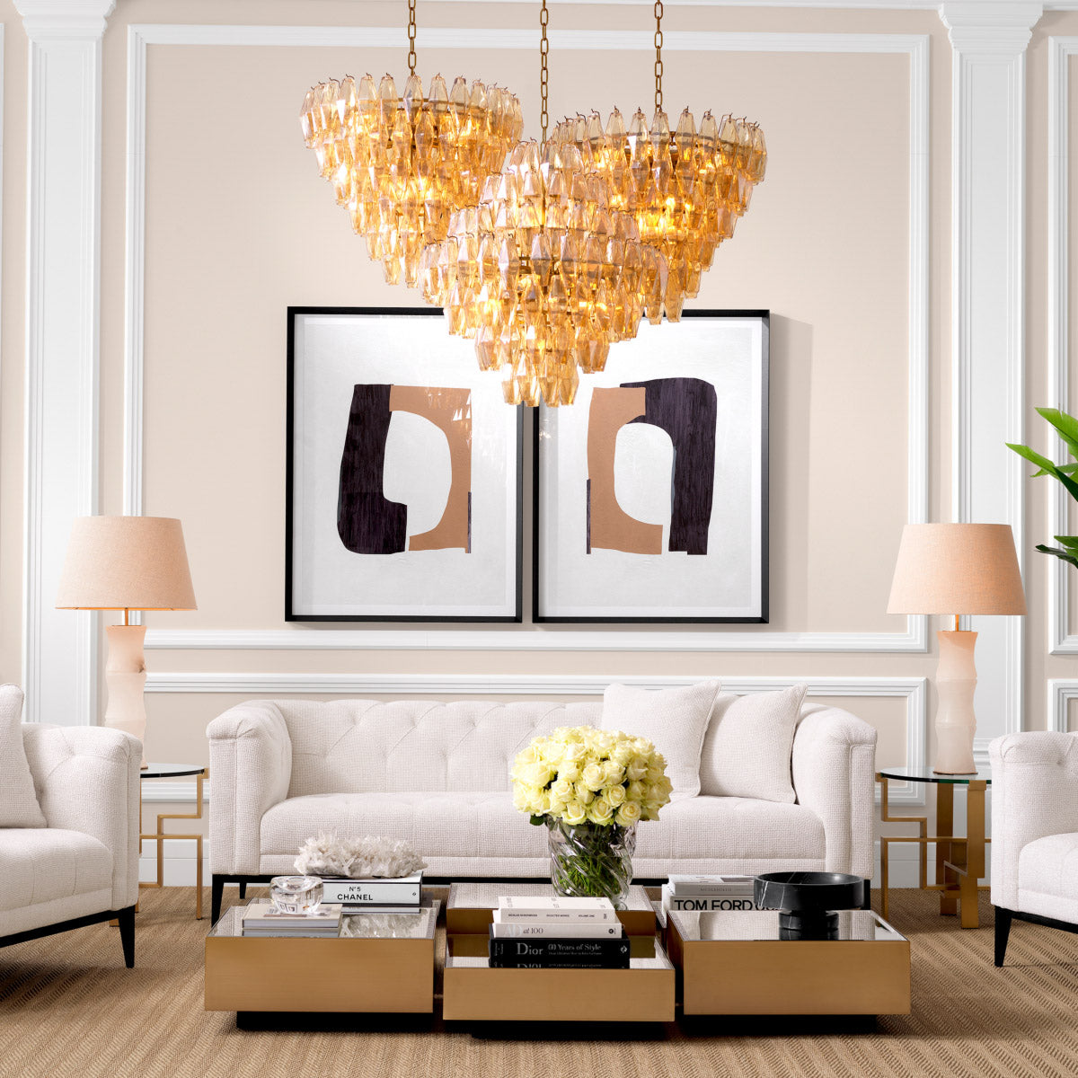 Eichholtz Print Cardboard cutouts set of 2 with elevated materials for a statement in any luxury interior. Dimensions W 37.0" D 2.5"