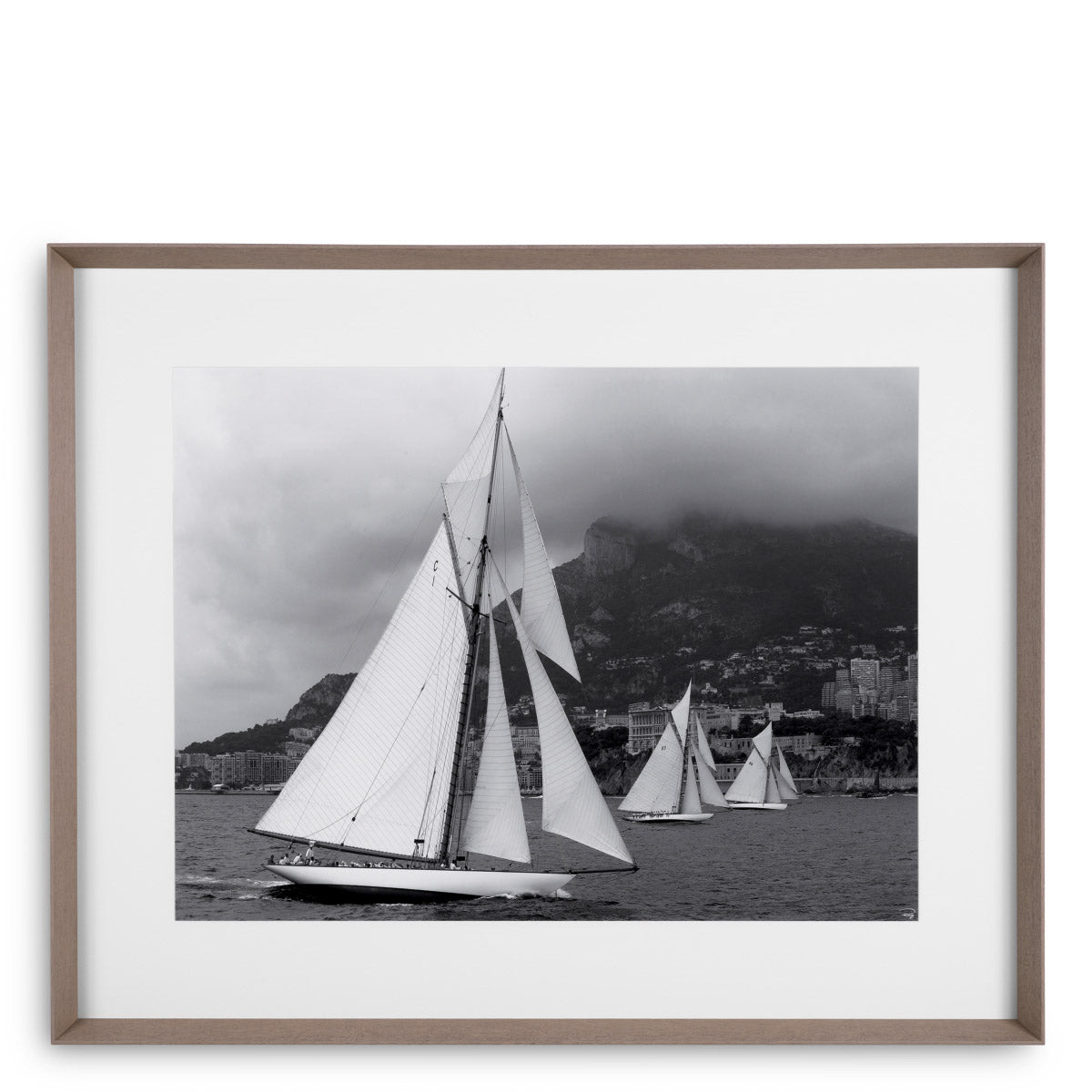 Eichholtz Print Philip Plisson - Classic Week II Explore the elegance of classic yachting with Eichholtz's 'Classic Week II' print, captu...