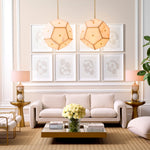 Eichholtz Print Soft shape set of 4 with elevated materials for a statement in any luxury interior. Dimensions W 22.5" D 1.5"
