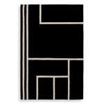 Eichholtz Rug Omar 300 x 400 cm design in black and off-white. Rug Omar 300 x 400 cm Crafted by Eichholtz this