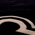 Eichholtz Rug Palazzo The black and off-white Palazzo Carpet˜ 110.24 in is hand tufted of 100% New