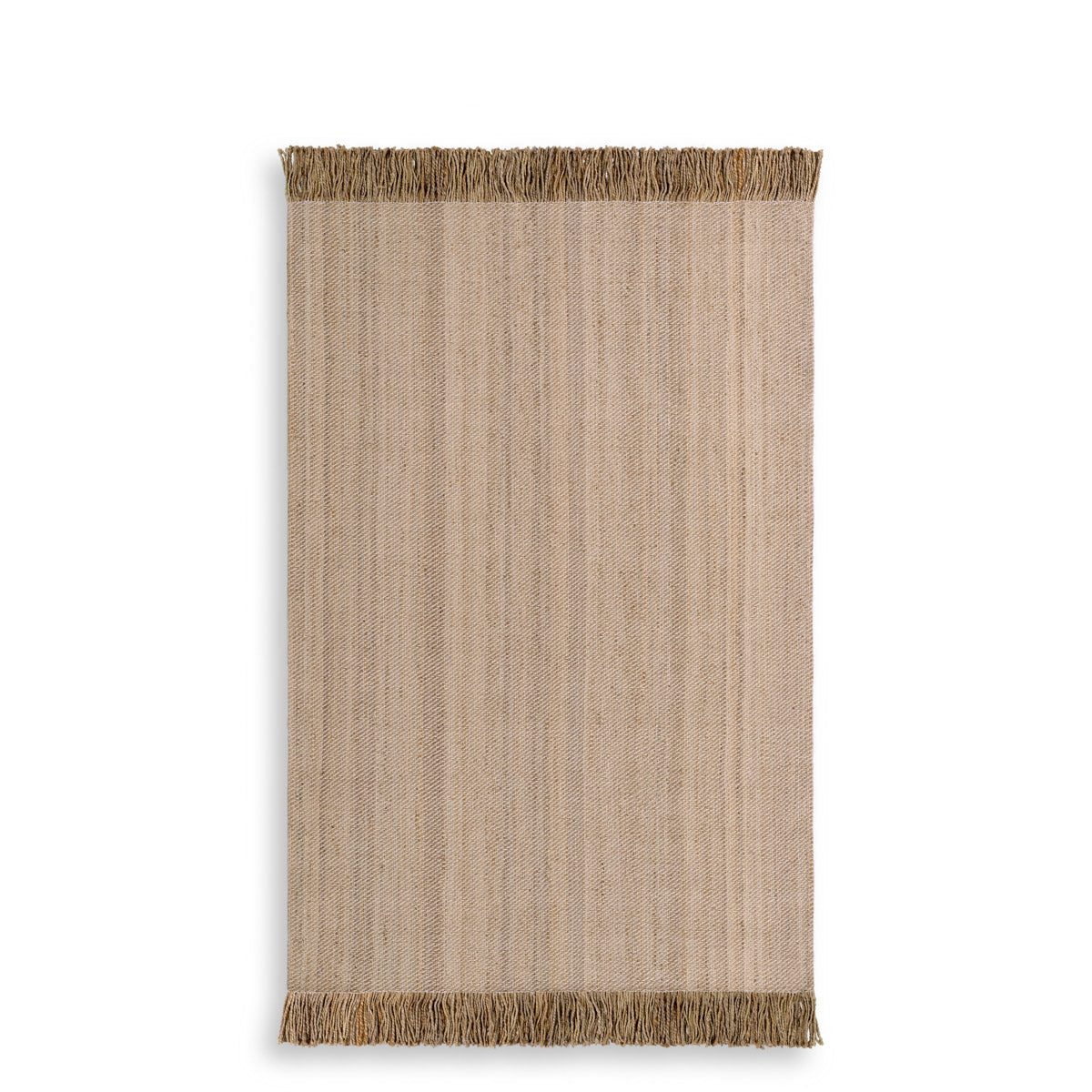 Eichholtz Rug Vieste 200 x 300 cm or living room. With its 100% jute composition, handwoven flat weave, and classic fringes, this