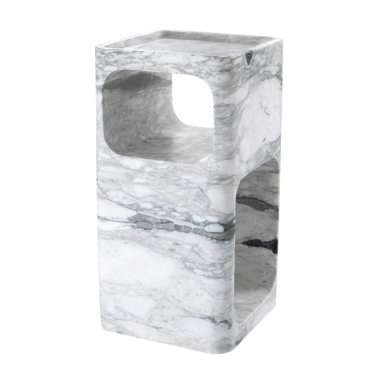 Eichholtz Side Table Adler The Adler Side Table offers generous storage space underneath its tabletop. This exquisite furniture piece