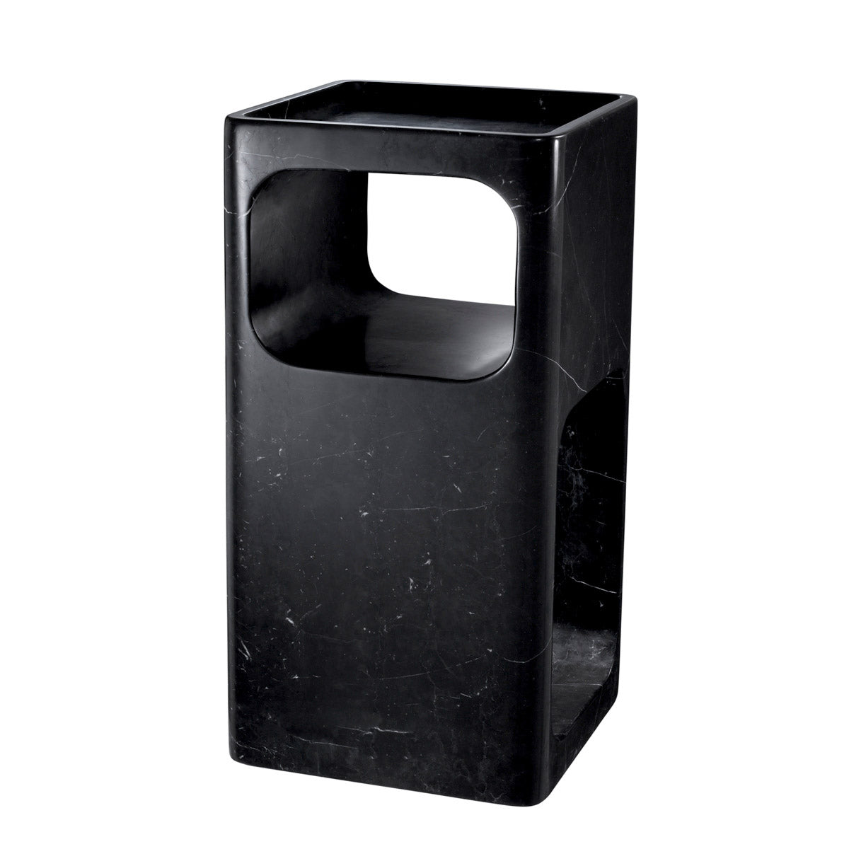 Eichholtz Side Table Adler The Adler Side Table offers generous storage space underneath the tabletop. This furniture piece exudes