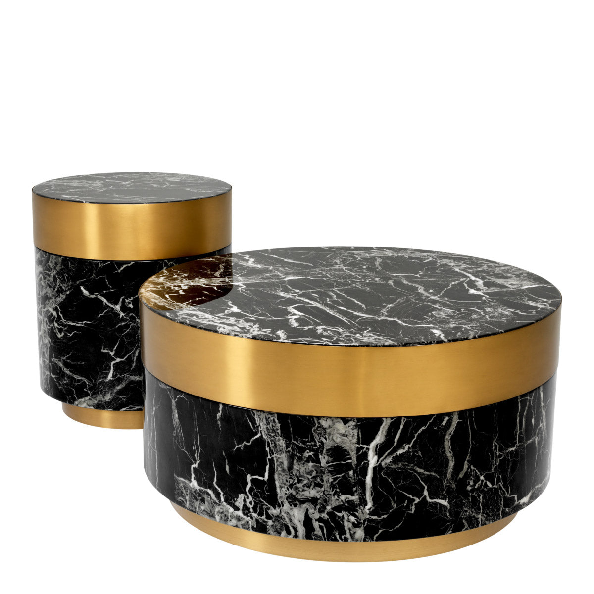 Eichholtz Side Table Caron around the circumference, this drum-shaped side table will look great in almost any space. Side