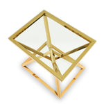 Eichholtz Side Table Connor table adds radiance and splendour to your home décor. Crafted from stainless steel, the conspicuous