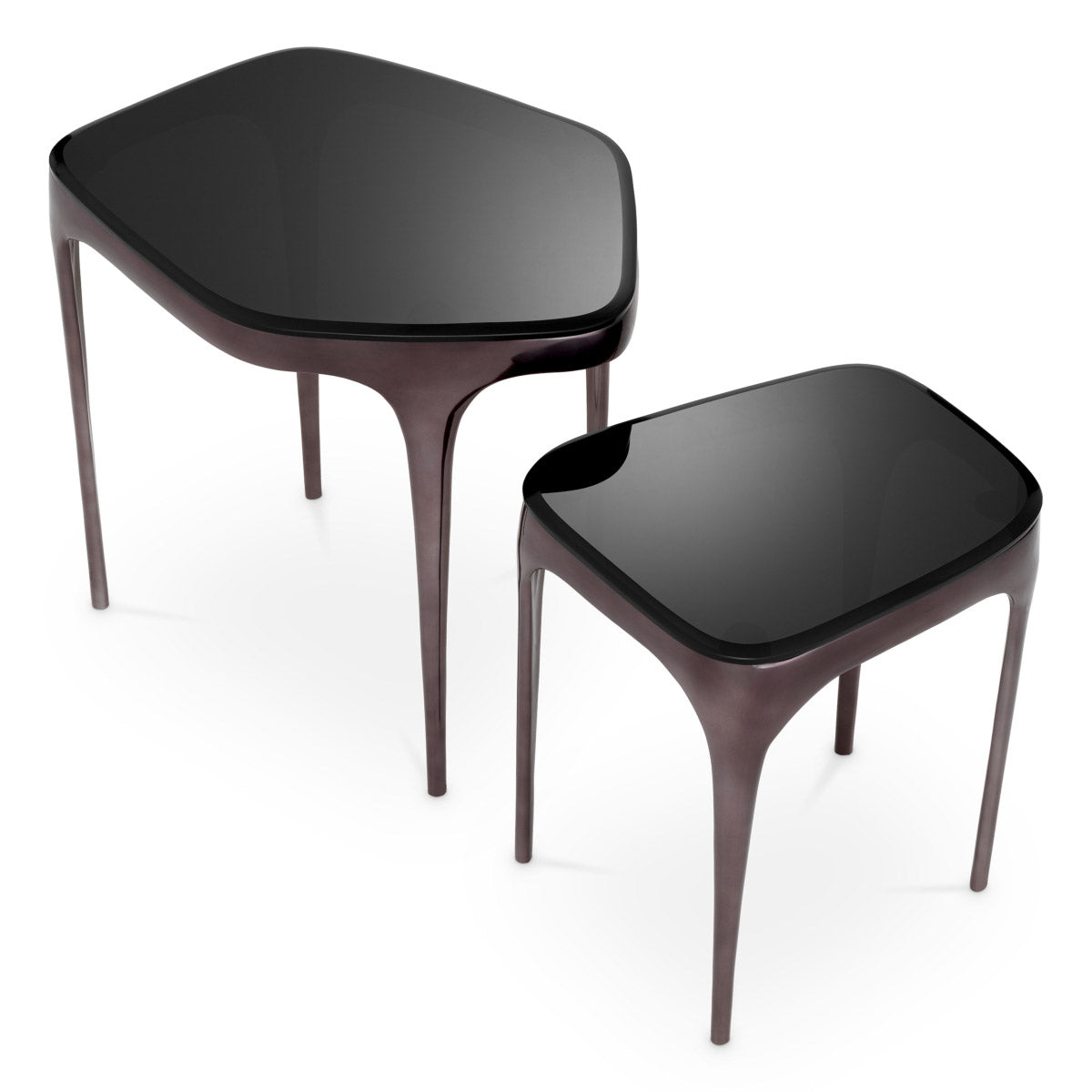 Eichholtz Side Table Deacon set of 2 placed together as a stylish duo or separately in different areas of your home. Side