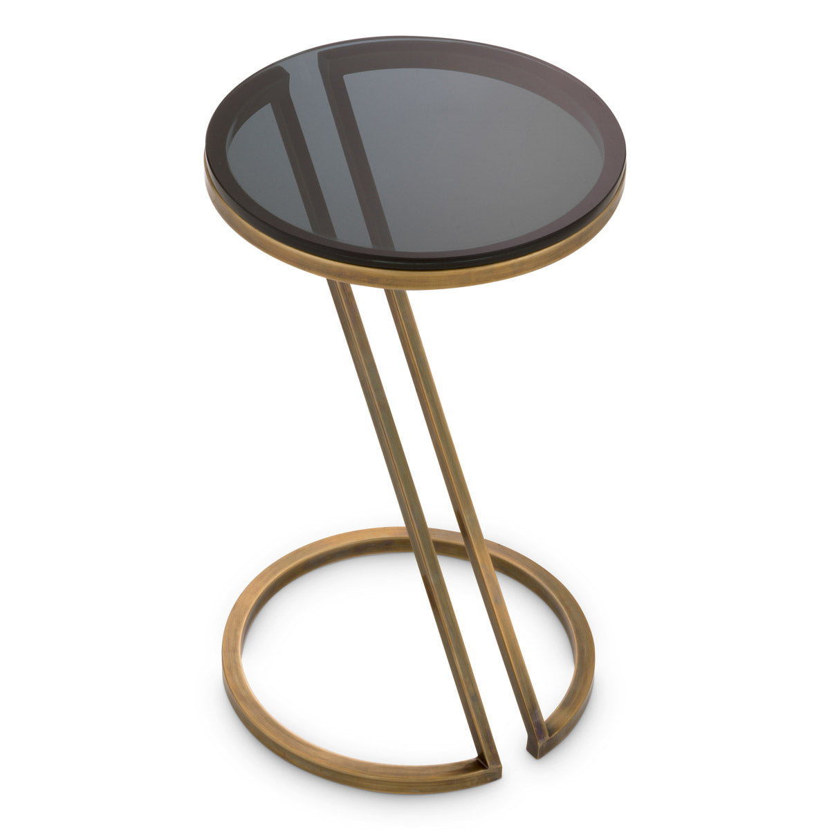 Eichholtz Side Table Falcone from a diagonal base adds a touch of intrigue and mystique. Crafted with meticulous care,