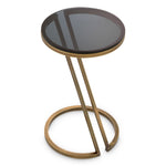 Eichholtz Side Table Falcone from a diagonal base adds a touch of intrigue and mystique. Crafted with meticulous care,