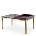 Eichholtz Side Table Forma with contemporary design. The brushed brass finish gives this table a luxurious feel, while the