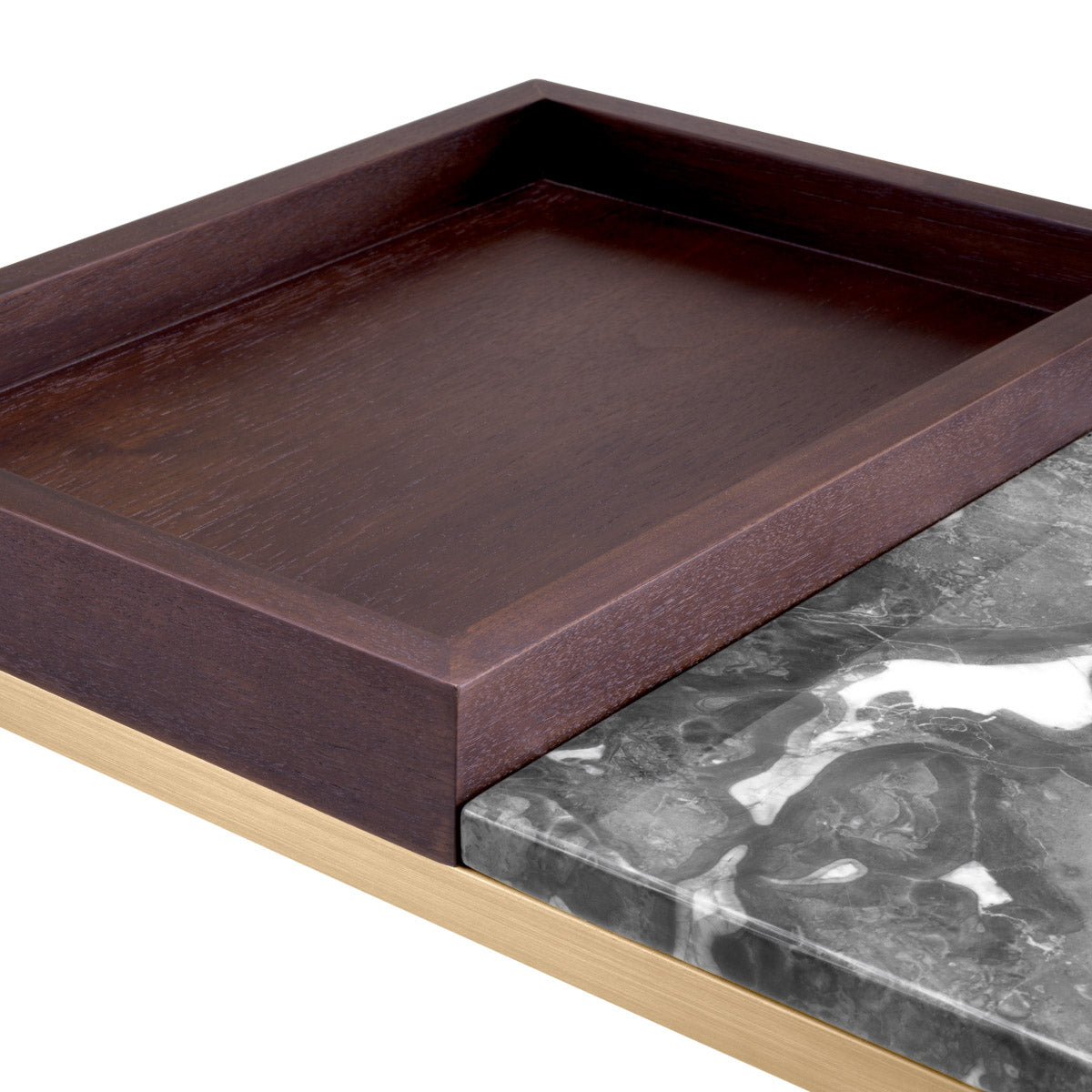 Eichholtz Side Table Forma warm and inviting contrast. As marble is a natural material, each piece features unique variations