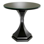 Eichholtz Side Table Harlem black finish. Its design captures the elegance of ancient architecture, seamlessly blending historical charm and