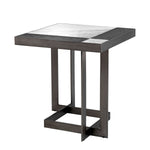 Eichholtz Side Table Hermoza The chic Hermoza Side Table successfully couples the richness of Italian bianco lilac marble and