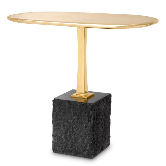 Eichholtz Side Table Kayan L The Kayan Side Table L is a masterpiece of contrasting textures and materials. The table