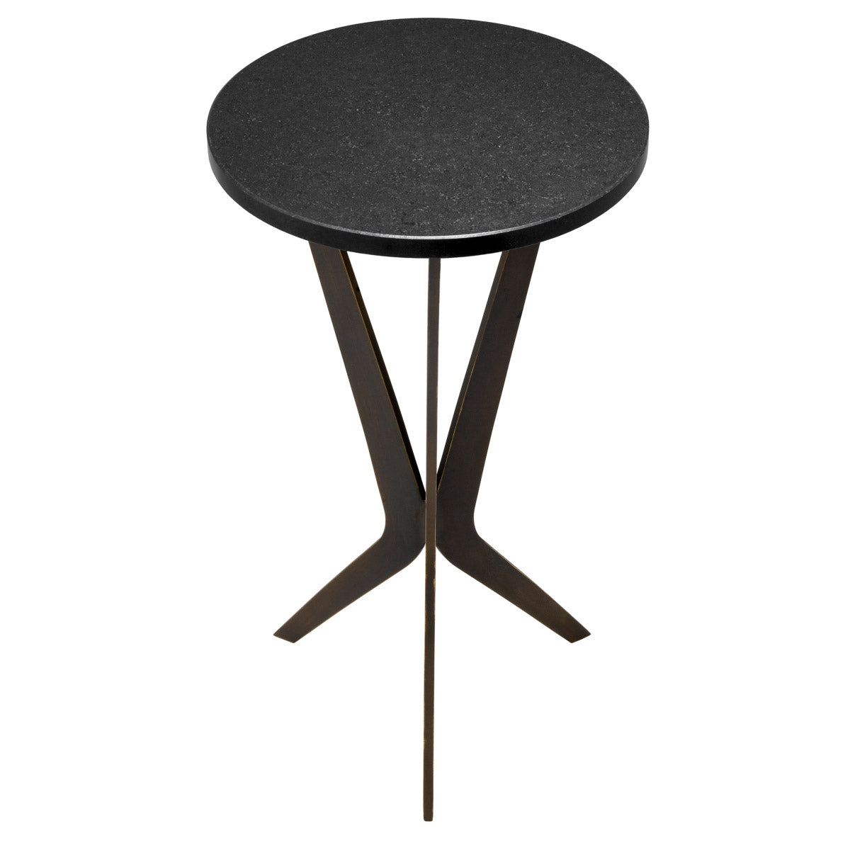 Eichholtz Side Table Malone top from black granite. Side Table Malone Crafted by Eichholtz this side table pairs refined