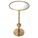 Eichholtz Side Table Narciso Surrounding the mirror glass tabletop it has slightly raised edges that help to avoid any