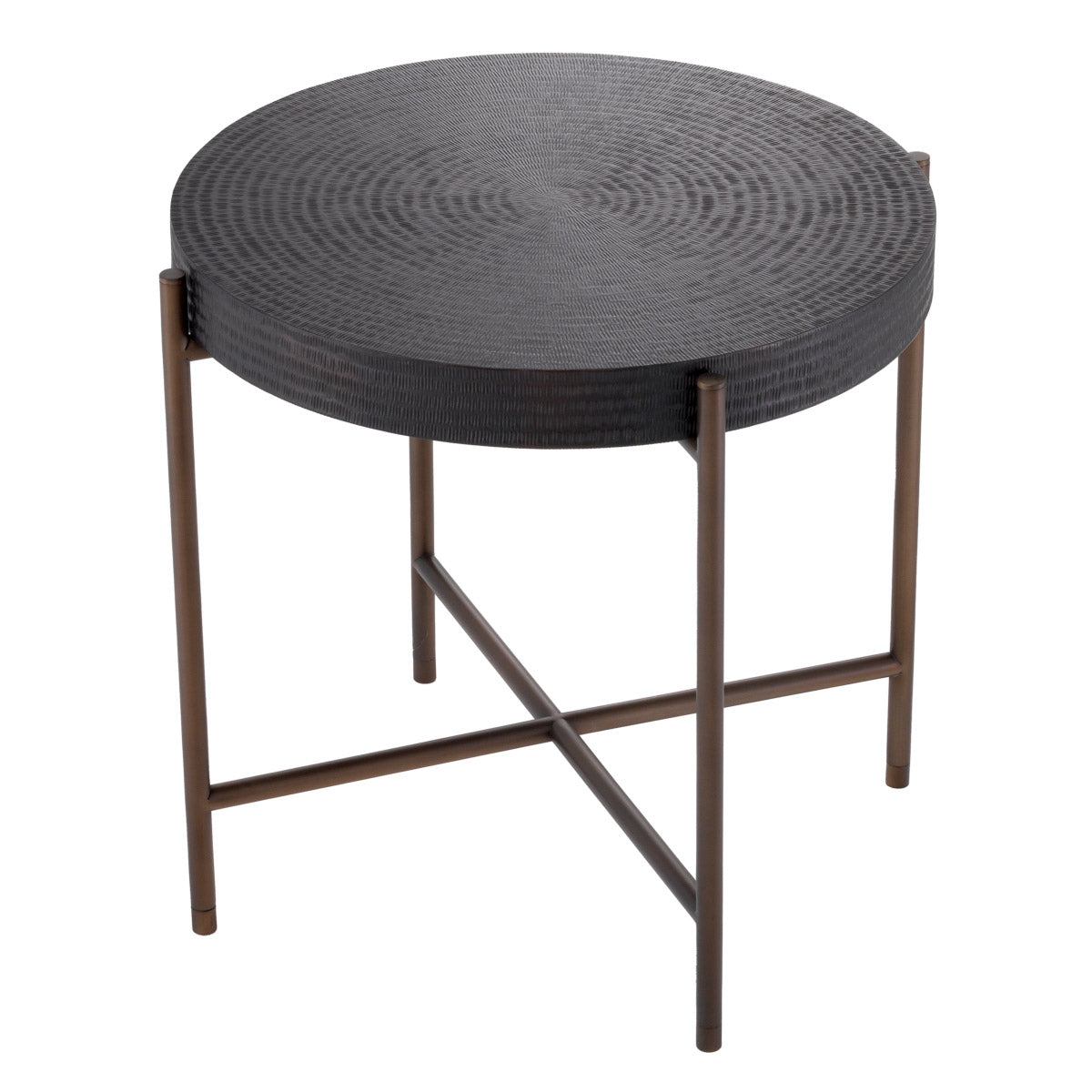 Eichholtz Side Table Nikos Reminiscent of a slice of tree trunk with annual rings, it will bring a natural